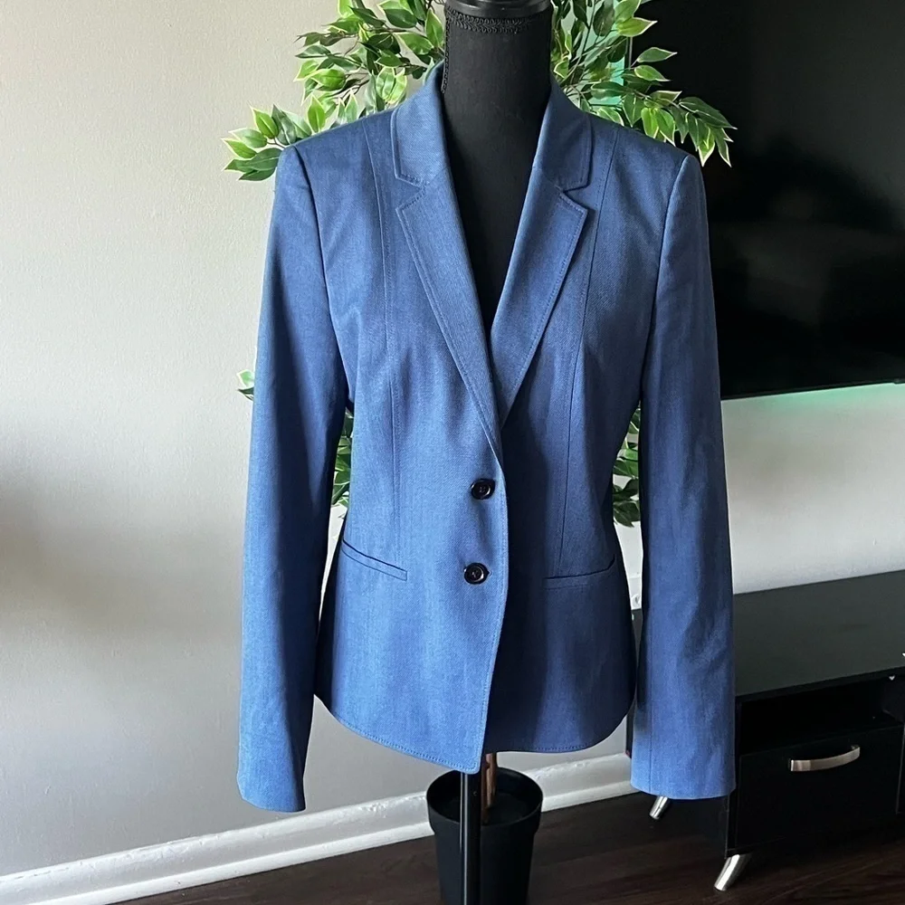 Hugo Marlane Biella Slim Fit Natural Stretch Suit Jacket Med Blue